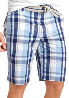 Izod Plaid Poplin Shorts