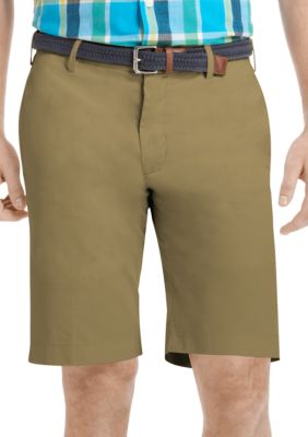 Izod Bermuda Twill Straight Flat Front Shorts