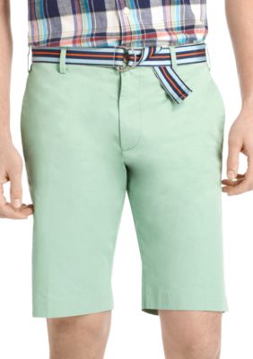 Izod Bermuda Twill Straight Flat Front Shorts