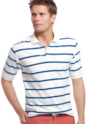 Izod New Fit Stripe Pique Polo