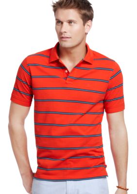 Izod New Fit Stripe Pique Polo
