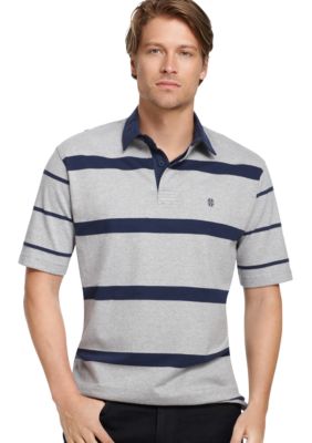 Izod Stripe Rugby Polo