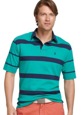 Izod Stripe Rugby Polo