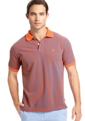 Izod Newfit Striped Pique Polo