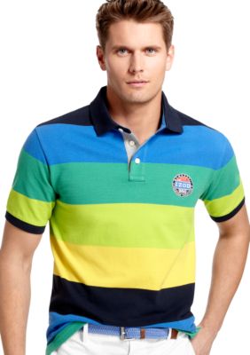 Izod Engineered Stripe Pique Polo