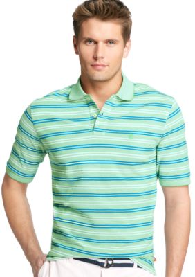 Izod Short Sleeve Oxford Stripe Polo