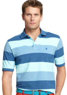 Izod Short Sleeve Oxford Stripe Polo