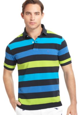 Izod Wide Stripe Pique Polo