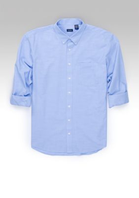 Izod Big & Tall Long Sleeve Solid Chambray Woven