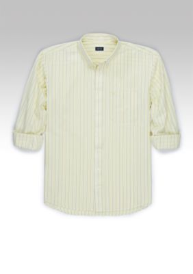 Izod Big & Tall Long Sleeve Stripe Chambray Wovens