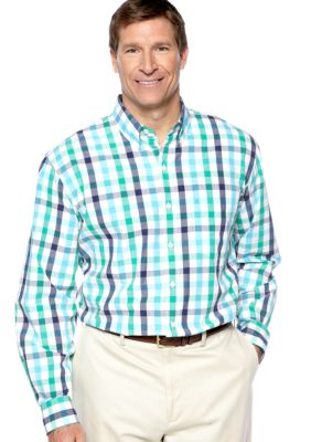Izod Big & Tall Essential Plaid Woven Shirt