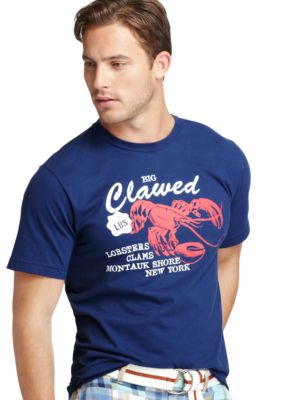 Izod Big & Tall Lobster Clawed Screen Tee