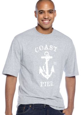 Izod Big & Tall Coast Pier Screen Tee
