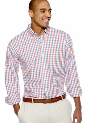 Izod Big & Tall Tattersall Woven Shirt