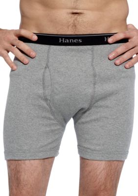 Hanes Classics Cotton Boxer Briefs - 4 Pack