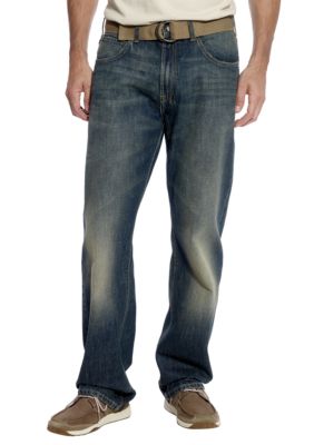 Lee&reg; Belted Straight Leg Jeans
