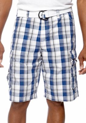 Lee Wyoming Ripstop Plaid Cargos Cobalt