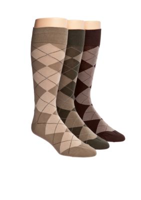 Polo Ralph Lauren Argyle Dress Socks - 3-Pack