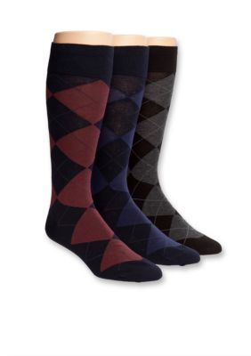 Polo Ralph Lauren Argyle Dress Socks - 3-Pack