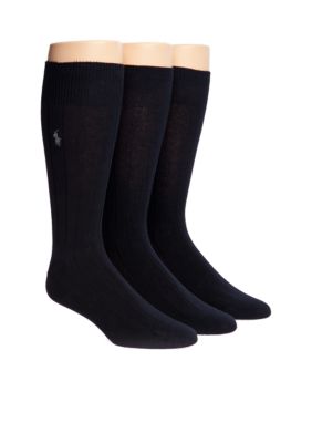 Polo Ralph Lauren 3-Pack Combed Cotton Dress Socks