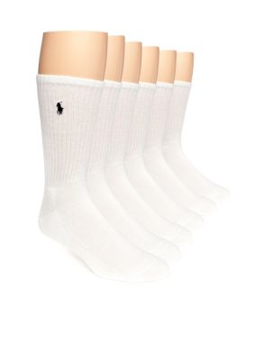 Polo Ralph Lauren 6-Pack Rib Crew Socks