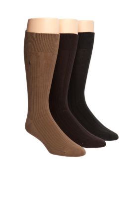 Polo Ralph Lauren 3-Pack Assorted Textured Socks