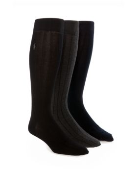 Polo Ralph Lauren 3-Pack Over the Calf Socks