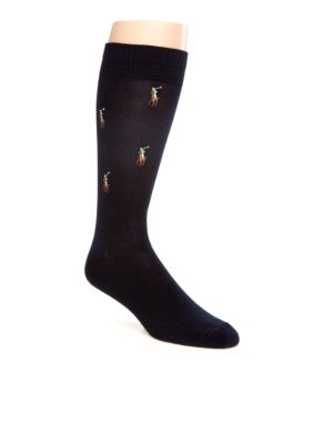 Polo Ralph Lauren Allover Pony Socks - Single Pair