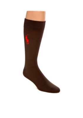 Polo Ralph Lauren Large Pony Flat Knit Socks - Single Pair