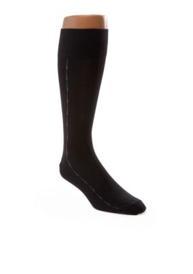 Perry Ellis&reg; Micro-Luxe Dot Clocking Dress Socks