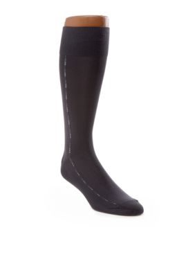 Perry Ellis Micro-Luxe Dot Clocking Dress Socks