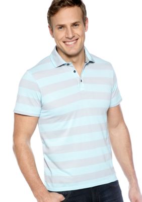 DKNY Jeans Two Tone Pique Stripe Polo