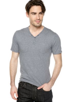 DKNY Jeans Two-Pocket Henley Tee