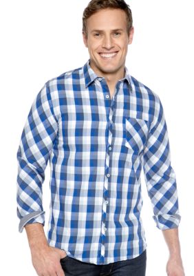 DKNY Jeans Gingham Check Sport Shirt