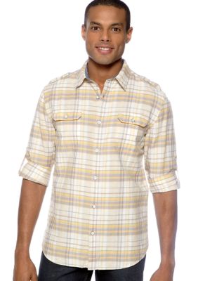 DKNY Jeans Check Linen Shirt