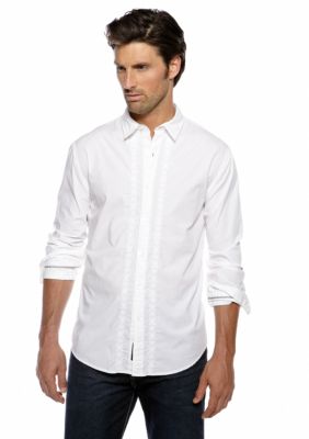 DKNY Jeans Voile Embroidered Woven Shirt