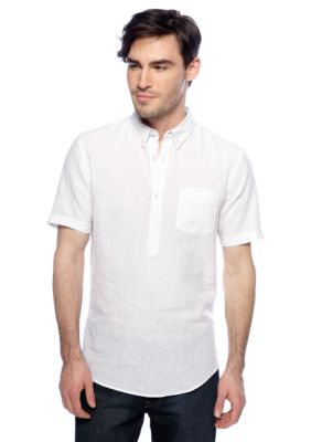 DKNY Jeans Linen Pop Over Shirt