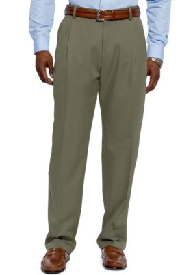 Haggar Cool 18 Microfiber Pleated Pants
