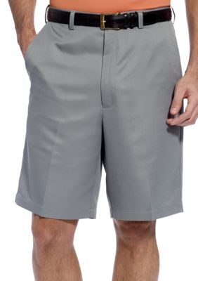 Haggar Cool 18 Plain Front Microfiber Shorts