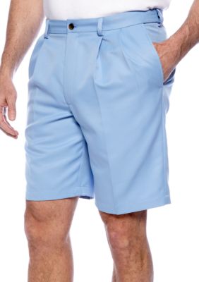 Haggar Big & Tall Cool 18 Pleated Solid Short