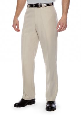 Haggar Smart Fiber Straight Fit Flat Front Dress Pants