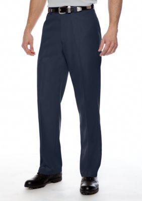 Haggar Smart Fiber Straight Fit Flat Front Dress Pants