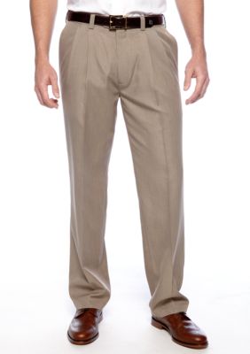 Haggar Smart Fiber Straight Fit Pleated Dress Pants