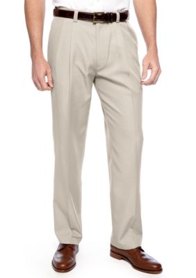 Haggar Smart Fiber Straight Fit Pleated Dress Pants