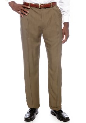 Haggar Big & Tall Smart Fiber Repreve Pleated Dress Pants