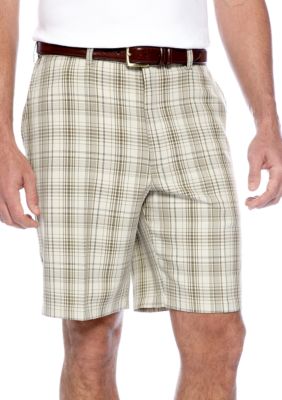 Haggar Cool 18 Microfiber Check Shorts