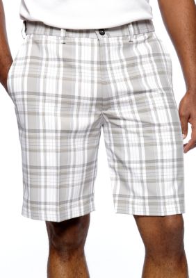 Haggar&reg; Microfiber Plaid Shorts