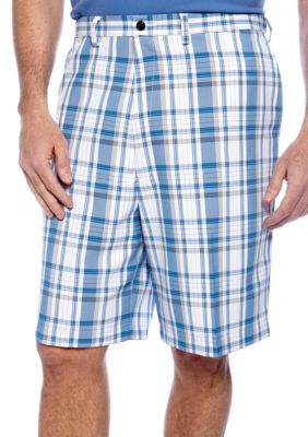 Haggar&reg; Big & Tall Cool 18 Plaid Shorts