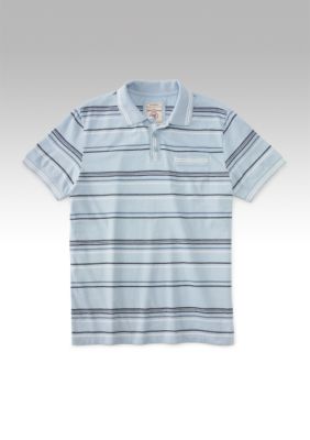 Red Camel&reg; Stripe Polo Knit