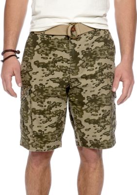 Red Camel Camo Check Cargo Short